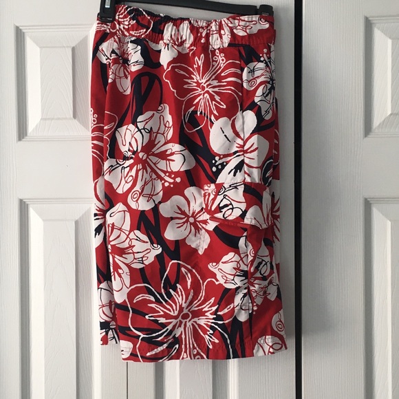 Arizona Swim Red Hawaiian Style Trunks size MED - Picture 3 of 8